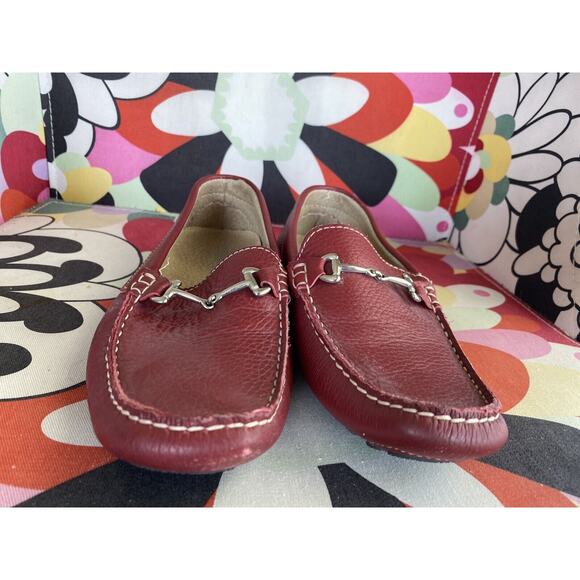 Driving Moccasins Loafers Metal Buckle Casual Slip On Shoes Made in Italy 6.5 - Picture 4 of 7